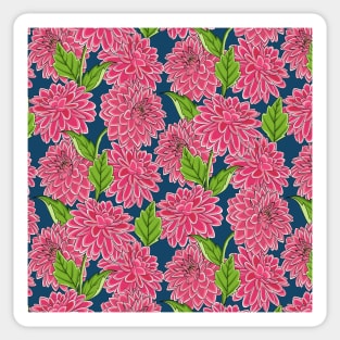Dahlia Floral Design Sticker